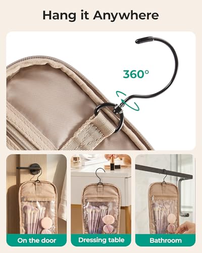 BAGSMART Puffy Hanging Toiletry Bag