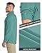 33,000ft Men's Long Sleeve Sun Protection Shirt UPF 50+ UV Quick Dry Cooling Fishing Shirts for Travel Safari Camping Hiking Teal