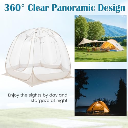 Carpa Pop Up Transparente para 6 Personas Camping miniatura 2