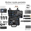 LEKUFEE étui Rigide étanche pour DJI Osmo Action 6/5 Pro/4/3 Bundle Aventure,Bundle Essentiel,Bundle Standard et Accessoires (Valise Uniquement)