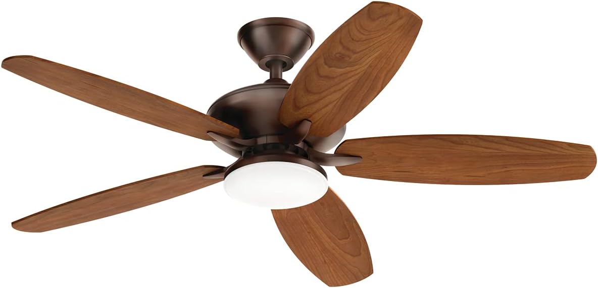 Kichler 52 Inch Renew Designer Fan LED, Satin Natural Bronze