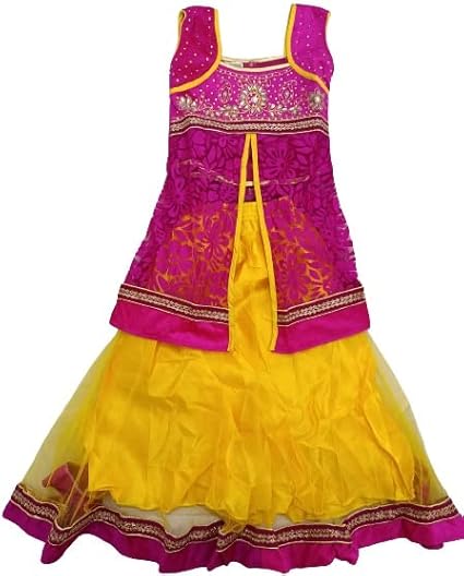 Buy lehenga lancha for girls stylish wear for wedding party and daily use  for 6-8 years under 700 at Amazon.in