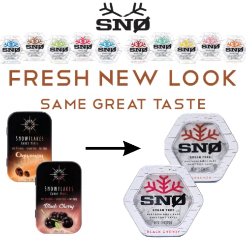 Cinnamon And Black Cherry Keto Xylitol Candy Chips - Snø 1Lb Bag - Sugar-Free Candy With Only 2 Ingredients | Low Carbs, Diabetic-Friendly, Non-Gmo, Vegan, Gf & Kosher | Purest Candy In The World! #TOP3