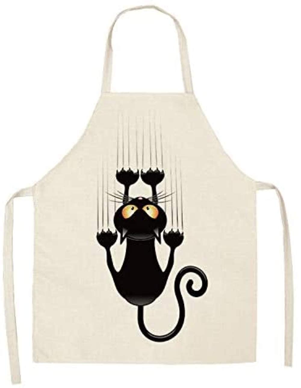 ShopINess Delantales de Cocina Gato para Adultos y Niños para Cocinar en Familia Barbacoas Fiestas Idea Regalo Gato