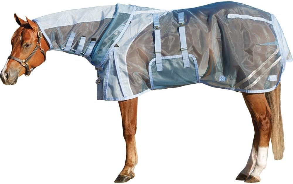 Schneiders Mosquito Mesh II Adjusta-Fit Horse Fly Sheets | Insect & UV Protection for Horses | Durable 350D Mesh | Reflective Safety Stripes