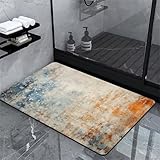 Tapis de Bain, Tapis Salle de Bain, Tapis Salle de Bain Absorbant, Tapis de Douche, Tapis de Salle de Bain, Tapis Coussinets et Protecteurs, Tapis Lavable, Petit Tapis Bain Douche, Square 40x60cm A87