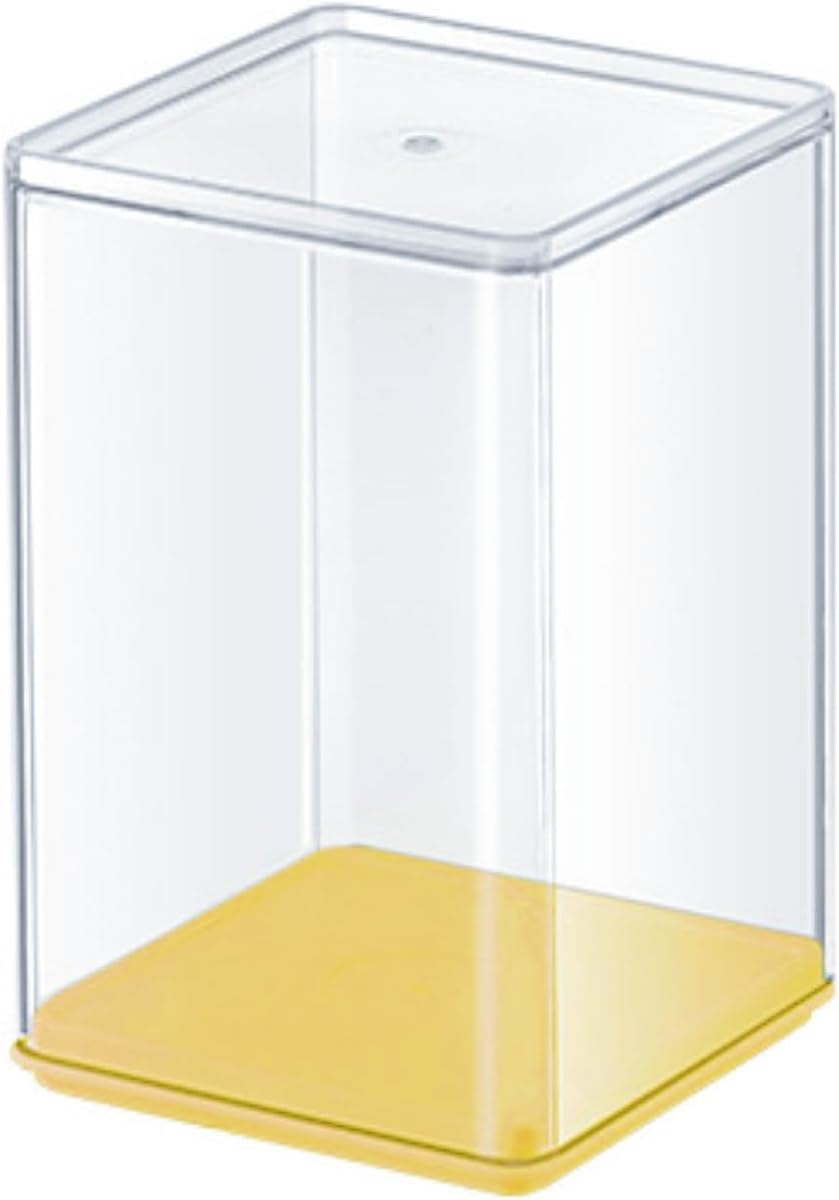 Clear Figure Display Case 3x3x4.5 inch Small Acrylic Figurine Storage Box Showcase for Collectibles Minifigure Mini Dolls Toys Organizer