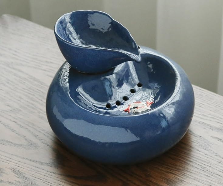 Fuente de Agua Cerámica para Gatos Elevada Interior miniatura 5