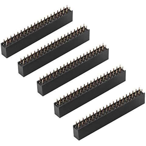 Weibliche zweireihige kurze Stiftleisten, 5 Stk. 2 x 20 Stifte, 2,54 m Abstand Weibliche zweireihige kurze Stiftleisten für Raspberry Pi Cover