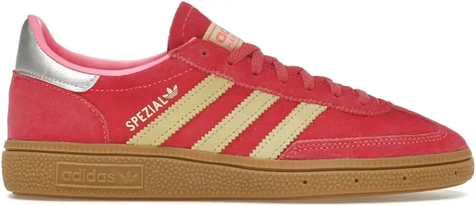 Tênis masculino de handebol, Rosa lúcido, amarelo, 9 Women/8 Men