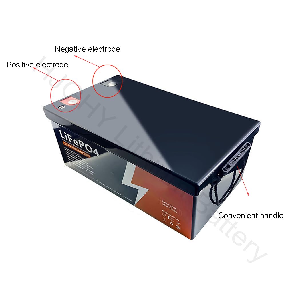 Batteria agli ioni di Litio LiFePO4 25,6 V 100 Ah 200 Ah Batteria al Litio Ferro fosfato per Camper, Nautica, accumulo di energia Domestica
