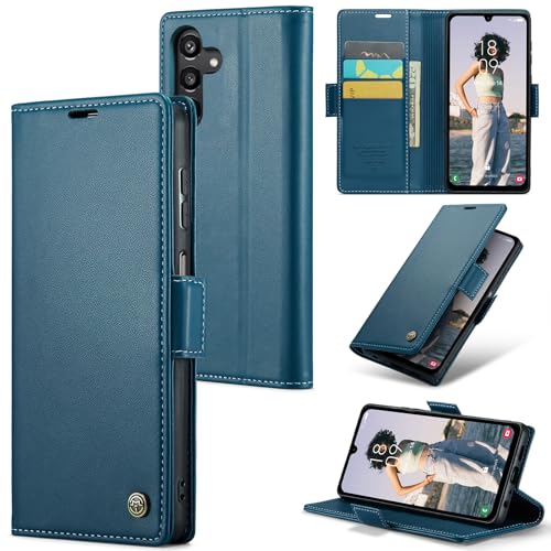 Housse cuir pour Samsung Galaxy A15 avec béquille pour visionner vos vidéos les mains libres