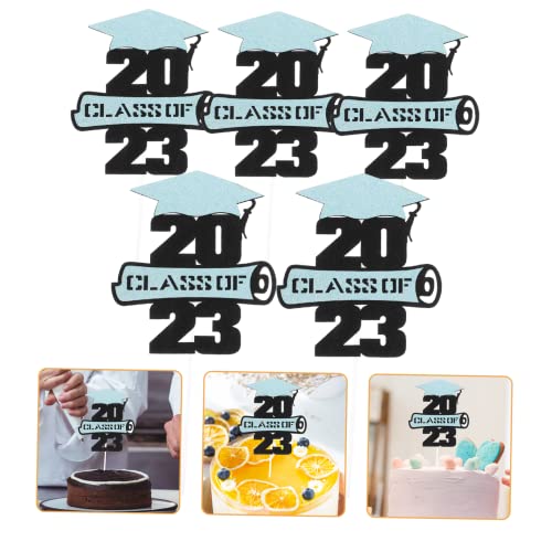 KITANDOVE 5 Unidades Inserção Visto Graduação 2023 Decoração graduação Enfeite bolo graduação decora