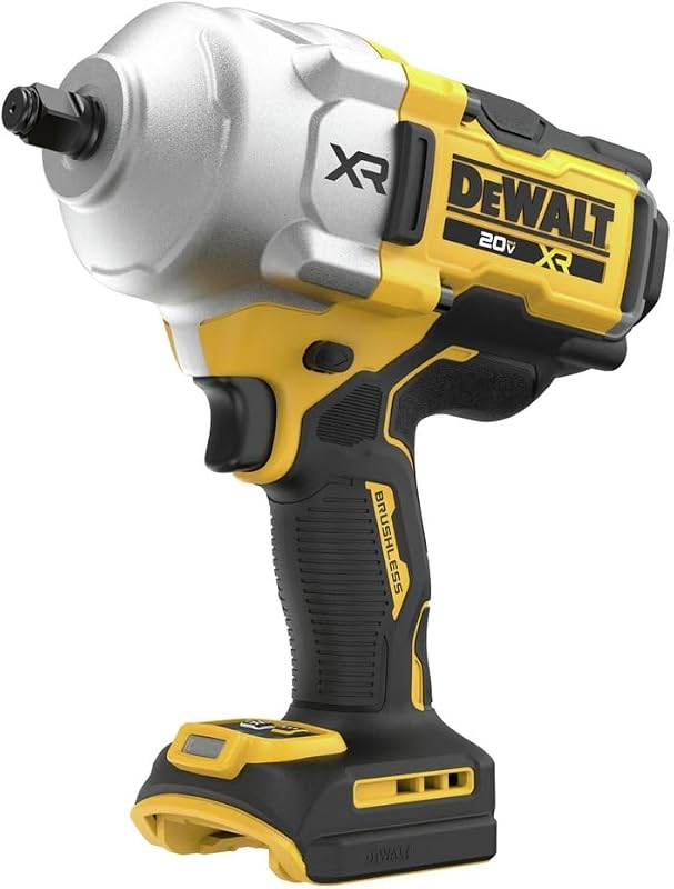 DEWALT Llave de impacto inalámbrica MAX de 20 V, anillo de cerdo de 1/2", par alto, sin escobillas, solo herramienta básica (DCF961B)