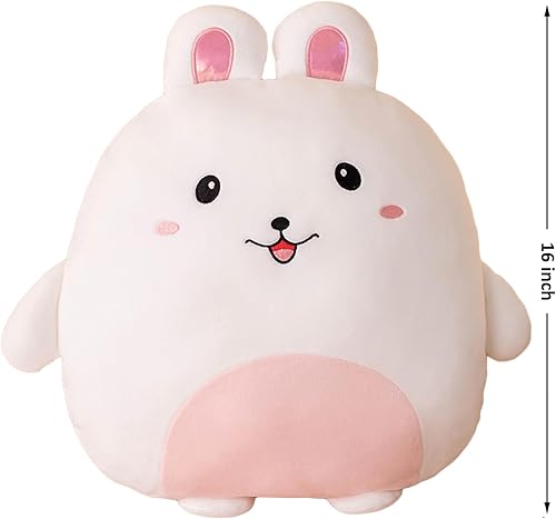 Miniatura 7 de lannery Almohada de felpa de conejo, juguete de peluche Kawaii de conejo de dibujos animados, almohada para abrazar, regalos para decoración de