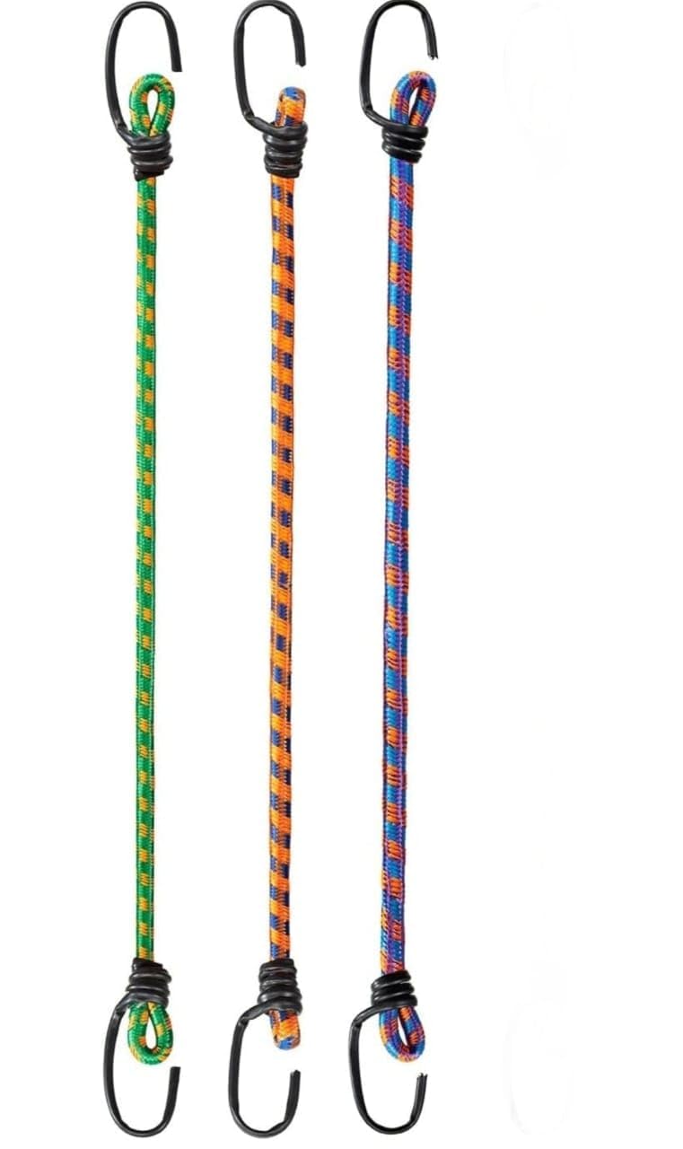 12 FT Cloths Drying Ropes | Multi Colour | Bungee Cord | Ropes with HOOKES,Pack 2-image-21