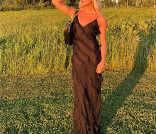 Women Summer Elegant Sling Midi Ruched Bodycon Dress Solid Color Backless Slim Party Cocktail Dresses3