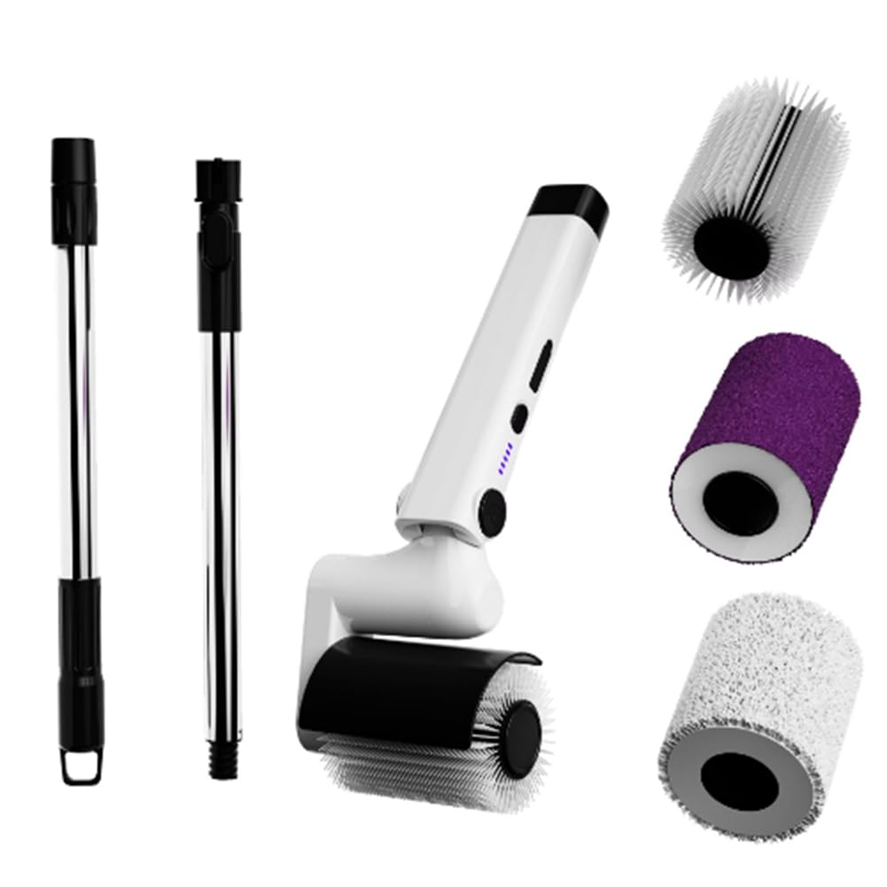 Brosse épurateur à rouleaux électriques sans fil pour nettoyage du sol