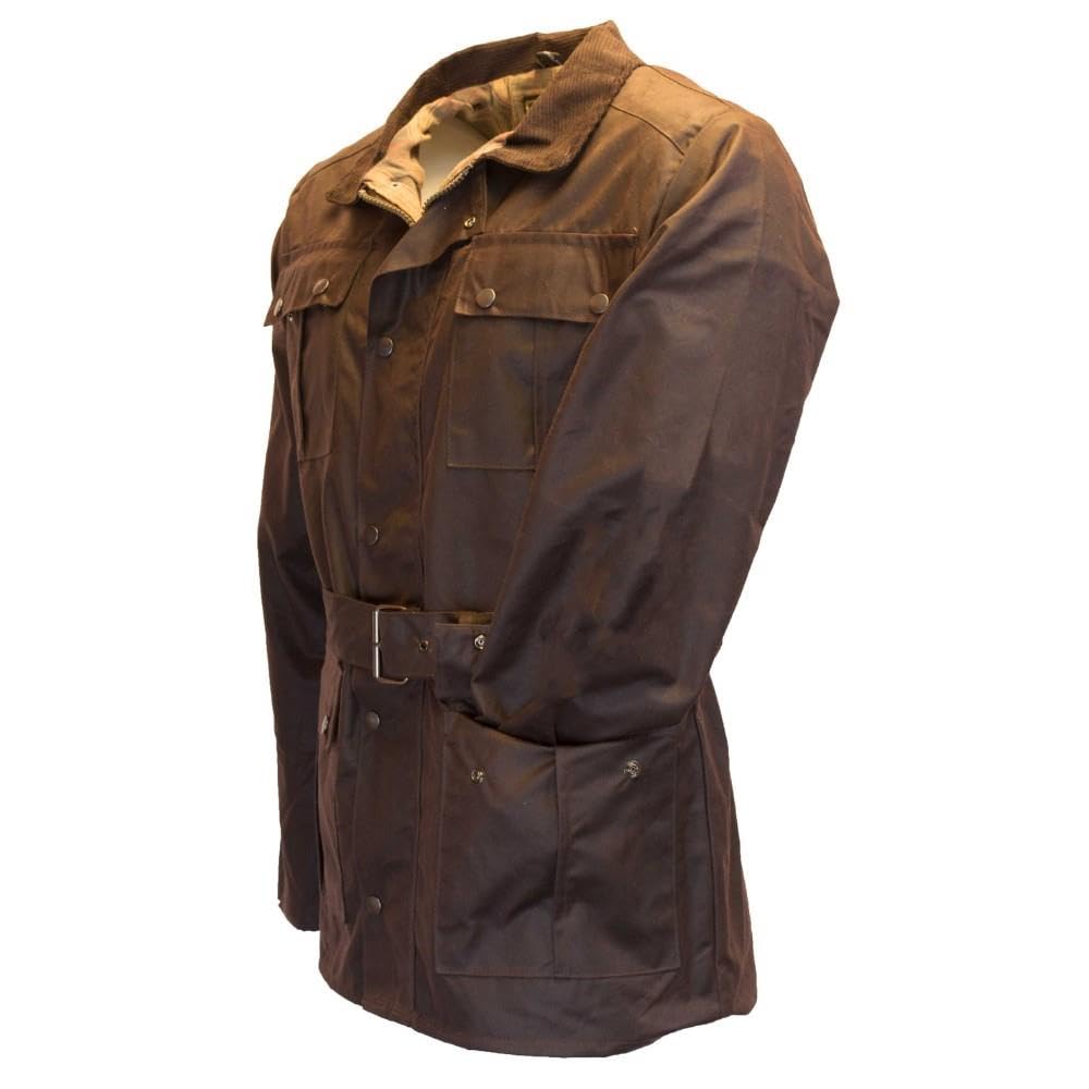 Walker & Hawkes Wax Grafton Veste de moto pour homme