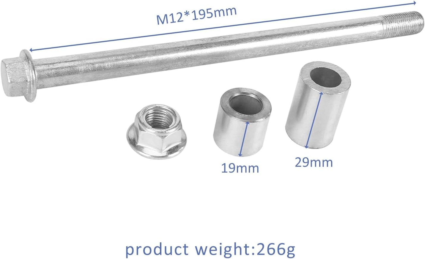 520mm Front Forks with Triple Tree Clamp Assembly & 10" Wheel 2.50-10 Tire Disc Brake 12mm Axle for CRF50 XR50 TTR50 50cc SSR Coolster Apollo 70cc 90cc 110cc Pit Dirt Bike Mini Bike