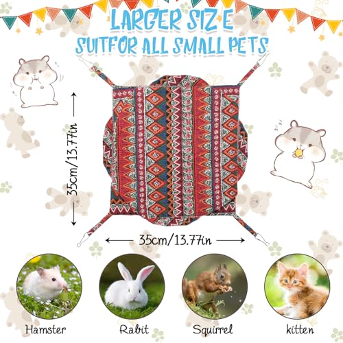 image for XINRUI 3 Tier Guinea Pig Cage Accessories,Ferret Rat Hammock,13.7x13.7