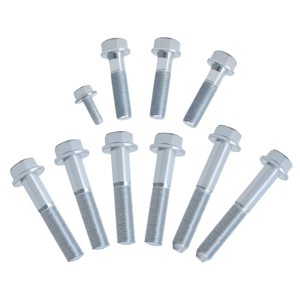 PTNHZ K Series Transmission Bolt Kit Metal Hard Engine Screws Rustproof Screws Set Compatible For Honda Acura K20 K24 K Swap Engine/Transmission