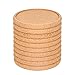Cork Coasters For Drinks Absorbent Set 10 PCS, 3.9" Diameter