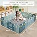 Baby Play Mat Nursery Rug - 6’7” X 4’11” Memory Foam Area Rug Soft Padded Carpet - 1