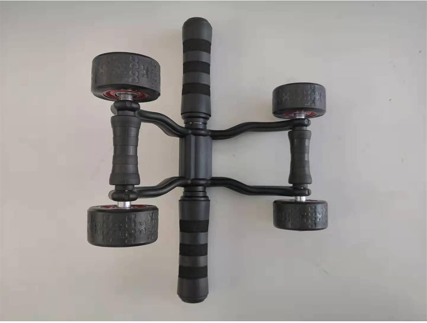 Indoor Four- Wheel Fitness Equipment Abdominal Wheel Abdominal Roller Trapezius Lateral Muscle Stretching Shoulder Ligament (Color : Green)