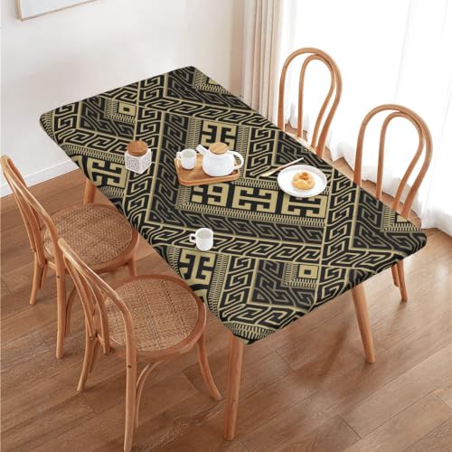 Mantel de Mesa Ajustado de 4FT Impermeable Protector Rectangular Elástico 5