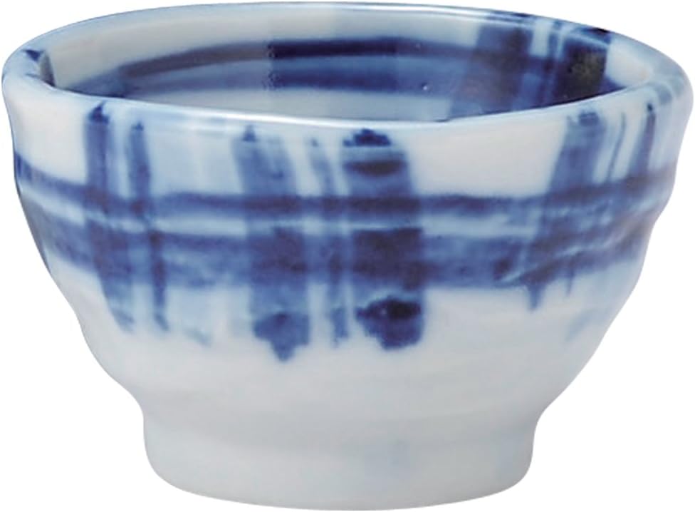 Yamashita Kogei 14079590 Glass Cups, White, φ2.8 x 1.8 inches (7 x 4.5 cm), 2.8 fl oz (70 cc), Kuresuu Brush Grate