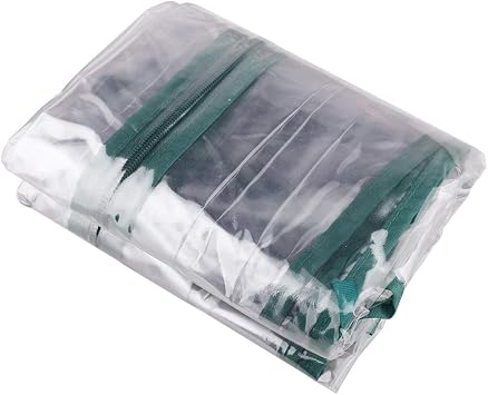 2/3/4/5 Tier Greenhouse Replacement Cover with Roll Up Zipper Door Mini Greenhouse Transparent PVC Cover Rainproof House Anti Freeze Insulation Film for Plants Frame NOT Include 5 Tiers