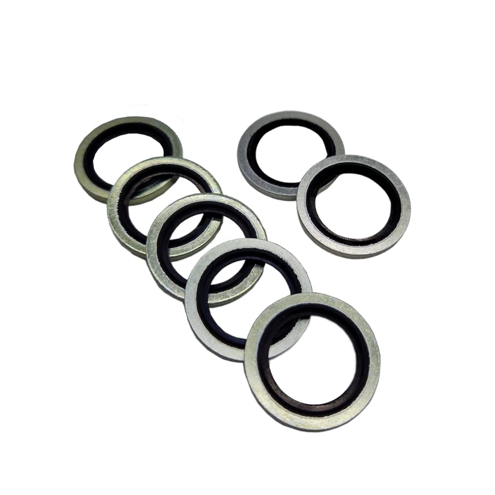 BSP Bonded Seals/Dowty Washers - with Nitrile Rubber - Various Sizes in Packs (1/2" BSP, 200)