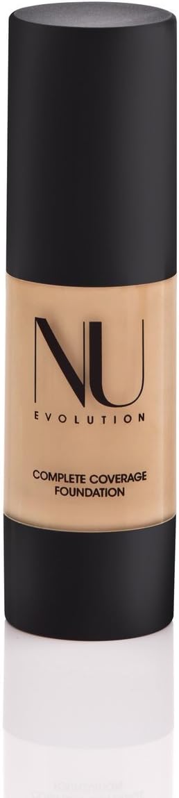 NU EVOLUTION Complete Coverage Foundation Made with Natural Ingredients - No Parabens, Talc, Gluten 106