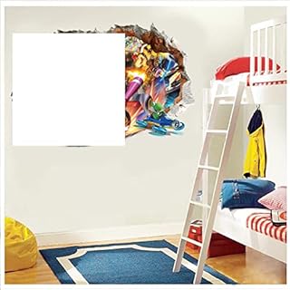 LOUHH Super Mario Wall Stickers, Mario Wall Stickers for Bedrooms- Super Mario Wall Decals-Removable Peel Mario Stickers for Living Room, Smooth Wall, Decorate Children's Room (Size:30x90cmx2pcs)