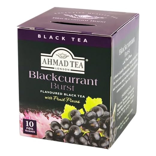 Ahmad Tea London Chá Preto Blackcurrant Burst 10 Unidades De 20G