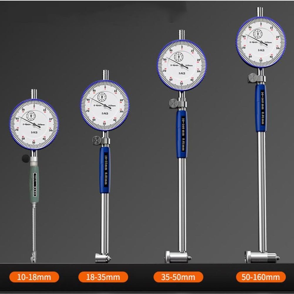 Herramienta de medición de cilindro, calibre de orificio de precisión de 10-450 mm para indicador de dial para aplicaciones de calibre de soldadura de huecos cónicos (250-450 mm)