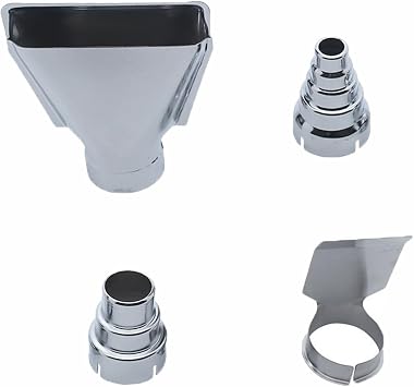 Hot Air Blower Nozzle Kit Steel Heat Gun Attachments for Shrink Wrap/Soldering/Embossing