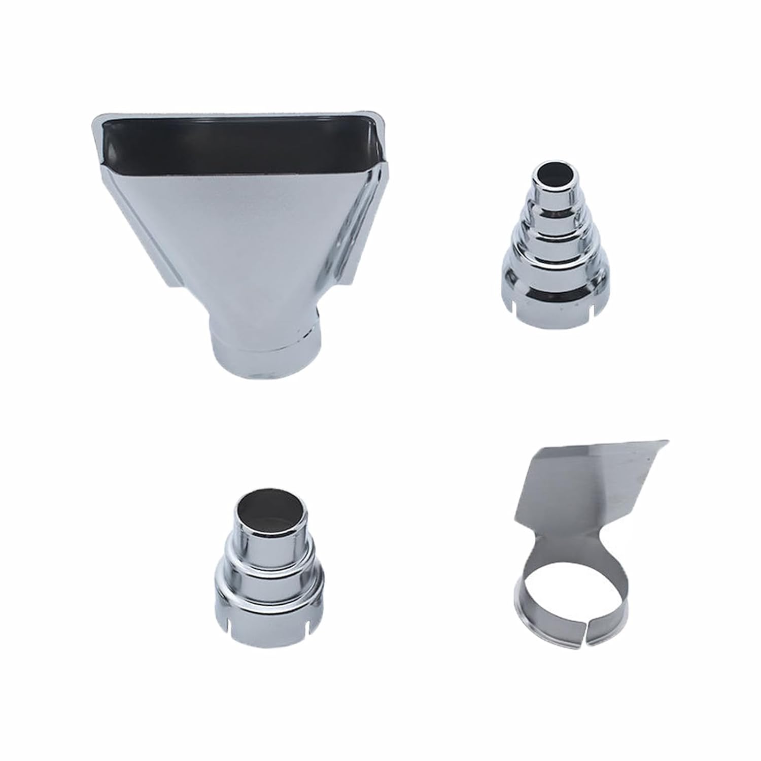 Hot Air Blower Nozzle Kit Steel Heat Gun Attachments for Shrink Wrap Soldering Embossing