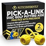 PuttConfidently Pick-A-Link Putting Aide | Learn to Putt More Accurately | Attaches onto Baskets Chains | Essential Disc Golf Accessory | Target for Putting Practice | Pack of 2