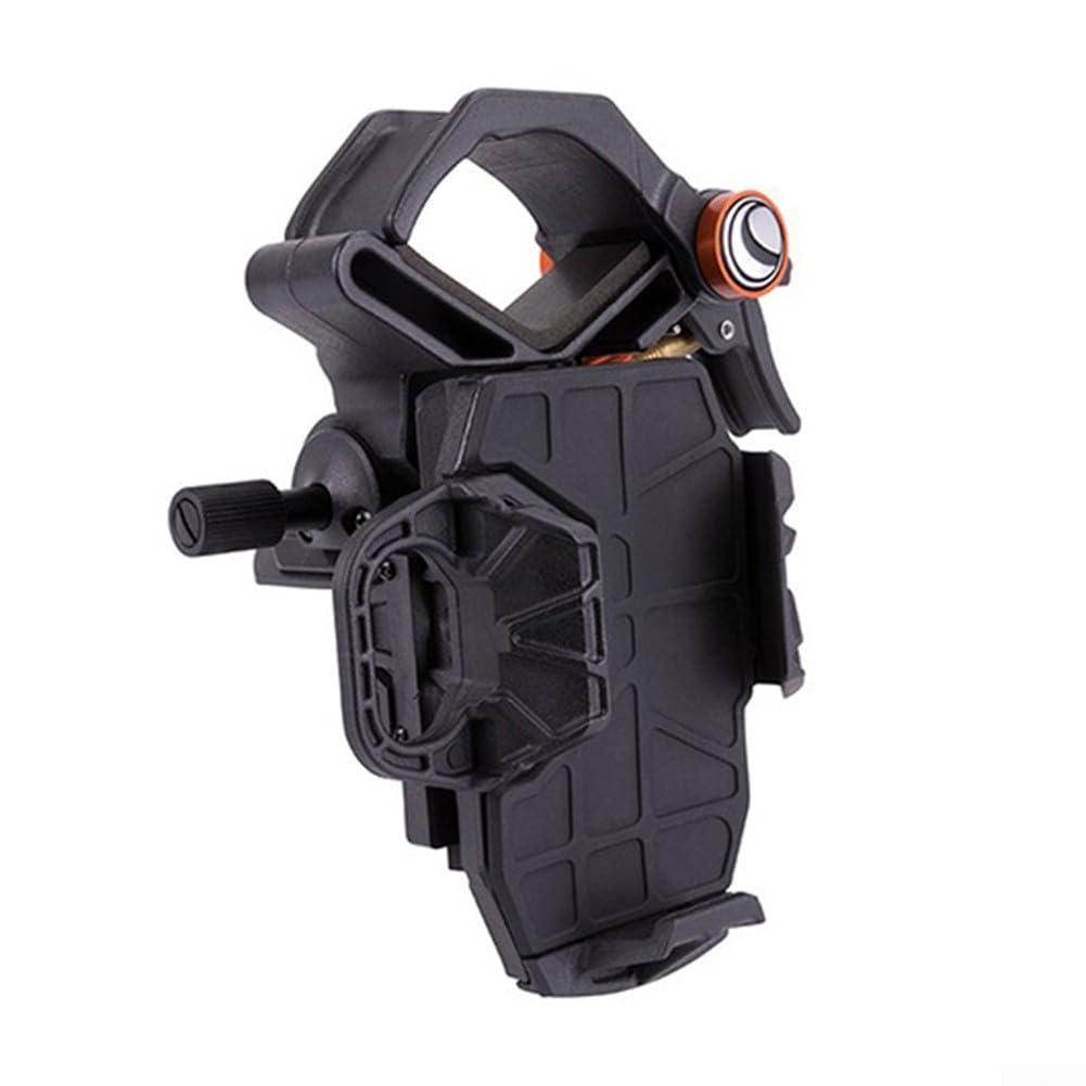 Adaptador de soporte para teléfono móvil para telescopios, monoculares y prismáticos, se adapta a oculares de diámetro de 35 mm a 60 mm, plástico de ingeniería resistente, ángulo de visión