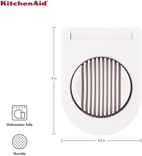 Vista 3 de KitchenAid Classic Egg Slicer with Stainless Steel Wires, 9 Inch, White