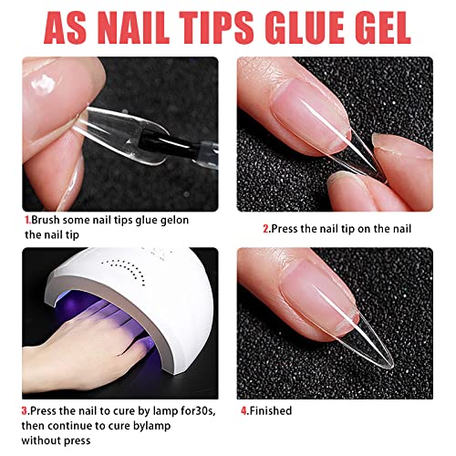 10Ml*4Pcs Nail Glue For Acrylic Nails,Adhesive Super Nail Bond Nail Glue For Press On Nails Tip,Nail Glue For Acrylic Nails Also For Repairing Of Cracked, Split Natural Nails #TOP3