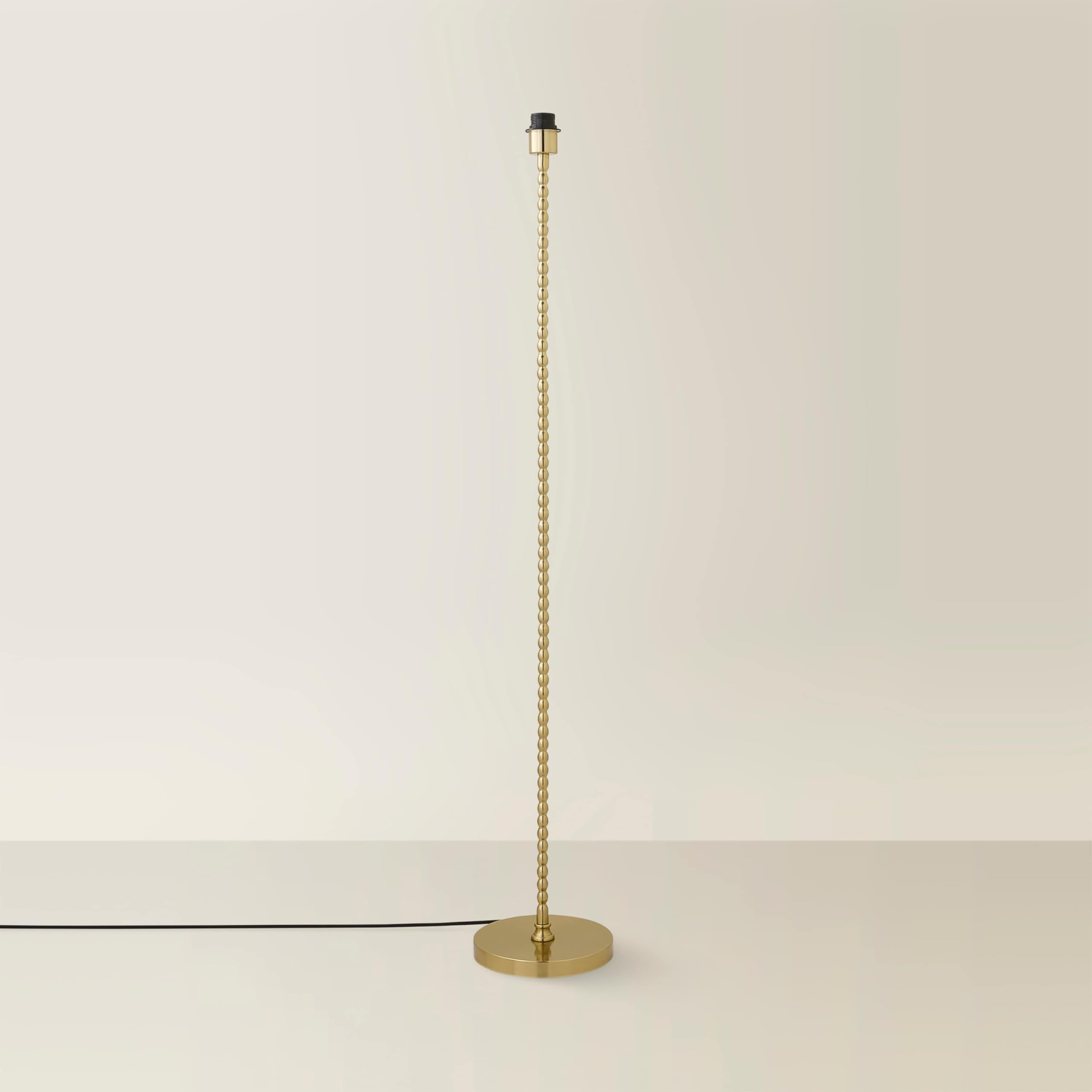 ValueLights | Maeve Brushed Gold Bobbin Bobbled Metal Floor Lamp Base | Floor Lamps & Torchieres, Home Décor & Improvement Essential