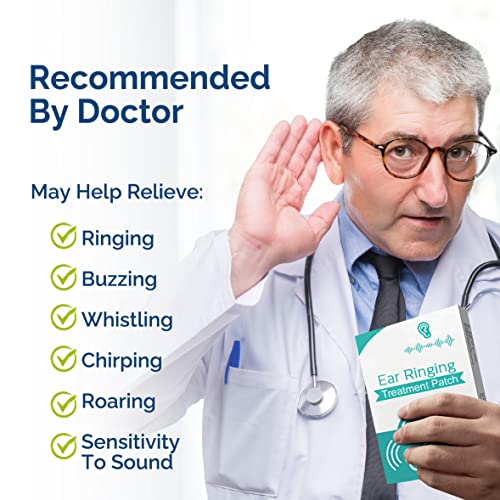 Tinnitus Relief Patches, Tinnitus Relief For Ringing Ears, Natural Herbal Formulation Tinnitus Treatment Patches For Hearing Loss & Eār_Āche Relieves, Improves Hearing & Boost Blood, 12 Pcs #TOP2