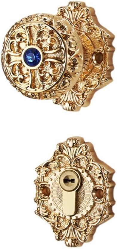 Copper Magnetic Door Lock Villa Universal Bedroom Full Indoor Mute Solid Wood