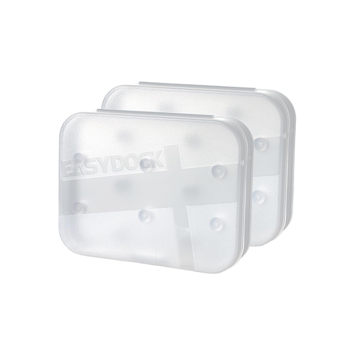 Eartips Protective Case, Silicone Replacement Earbud Tips Storage, Portable Small Box for AZLA Eartips, Spinfit Ear Tips Dustproof, Sony Eartips Carrying Case, PP Composite Material (Raw White ×2)