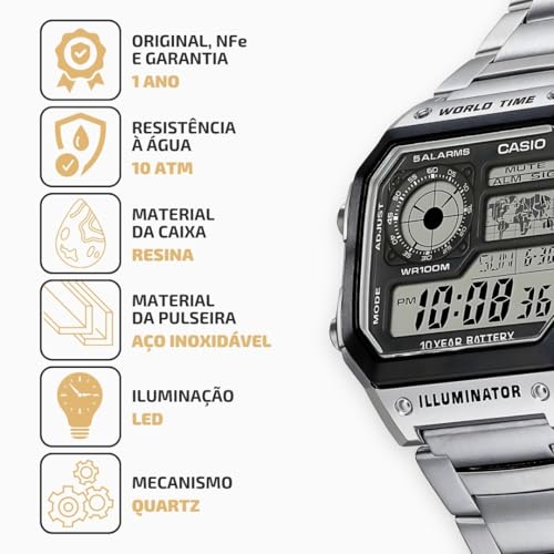 [カシオスタンダード]CASIO STANDARD 【カシオ】CASIO STANDARD 腕時計 AE-1200WHD-1A【逆輸入モデル】 AE-1200WHD-1A メンズ [並行輸入品] 商品画像4