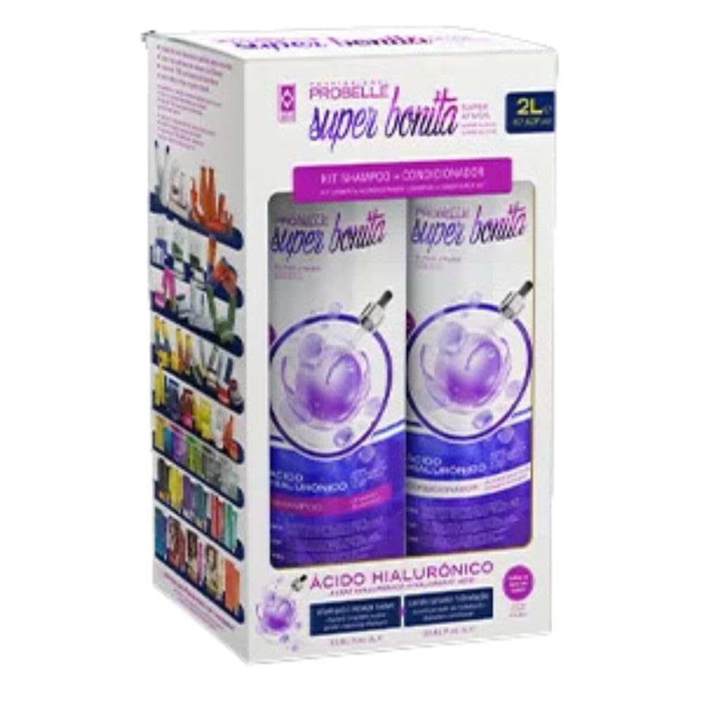 PROBELLE KIT SH+COND ACIDO HIALURONICO 1L | Amazon.com.br