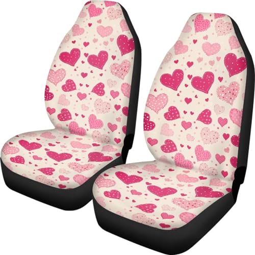 Housse de siège auto cœur rose idée cadeau idéal pour conductrice